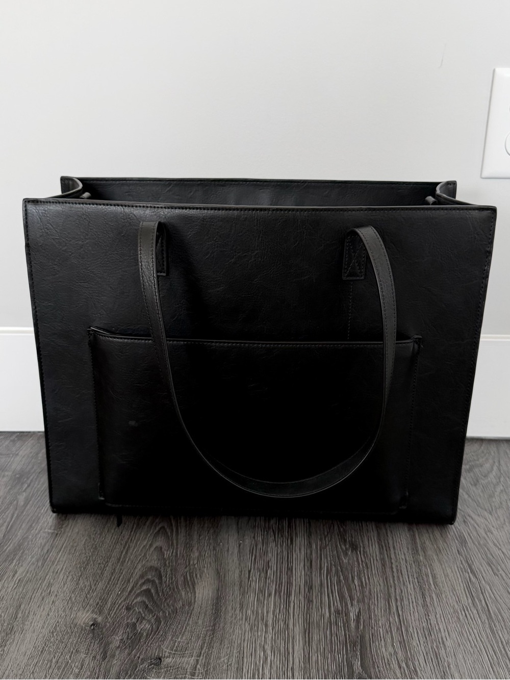 Beis BEÍS The Large Work Tote in Black Leather Great Condition - Picture 4 of 14